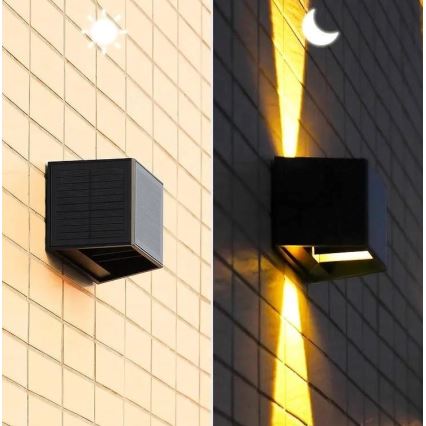 LED Solarna lampa ścienna z czujnikiem LED/2W/5V IP54 1300 mAh