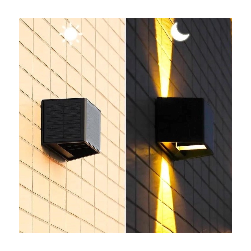 LED Solarna lampa ścienna z czujnikiem LED/2W/5V IP54 1300 mAh