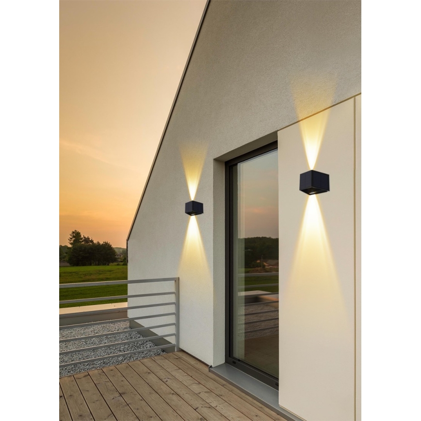 LED Solarna lampa ścienna z czujnikiem LED/2W/5V IP54 1300 mAh