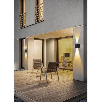 LED Solarna lampa ścienna z czujnikiem LED/2W/5V IP54 1300 mAh