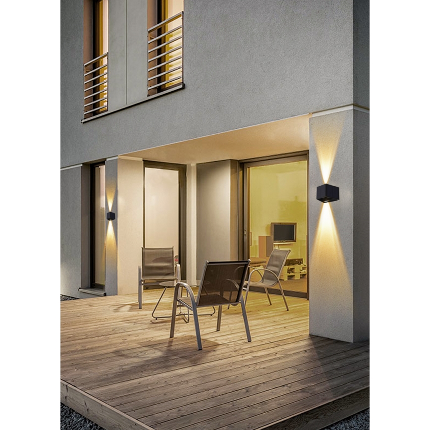 LED Solarna lampa ścienna z czujnikiem LED/2W/5V IP54 1300 mAh