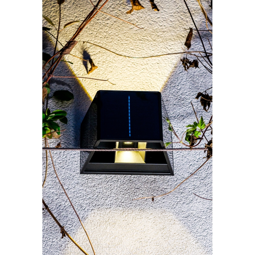 LED Solarna lampa ścienna z czujnikiem LED/2W/5V IP54 1300 mAh