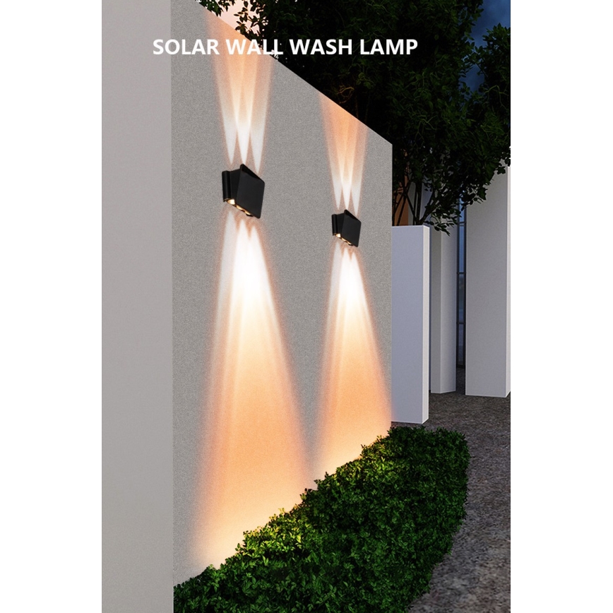 LED Kinkiet solarny z czujnikiem LED/2W/5V IP54 1300 mAh