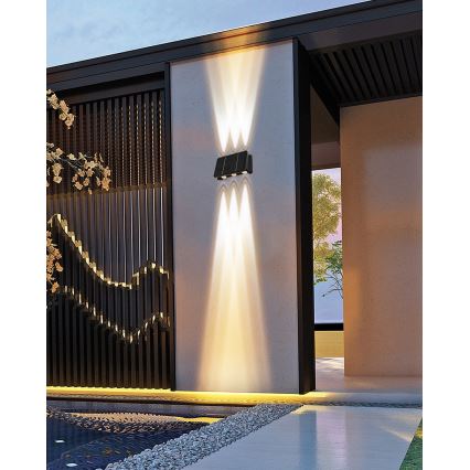 LED Kinkiet solarny z czujnikiem LED/2W/5V IP54 1300 mAh