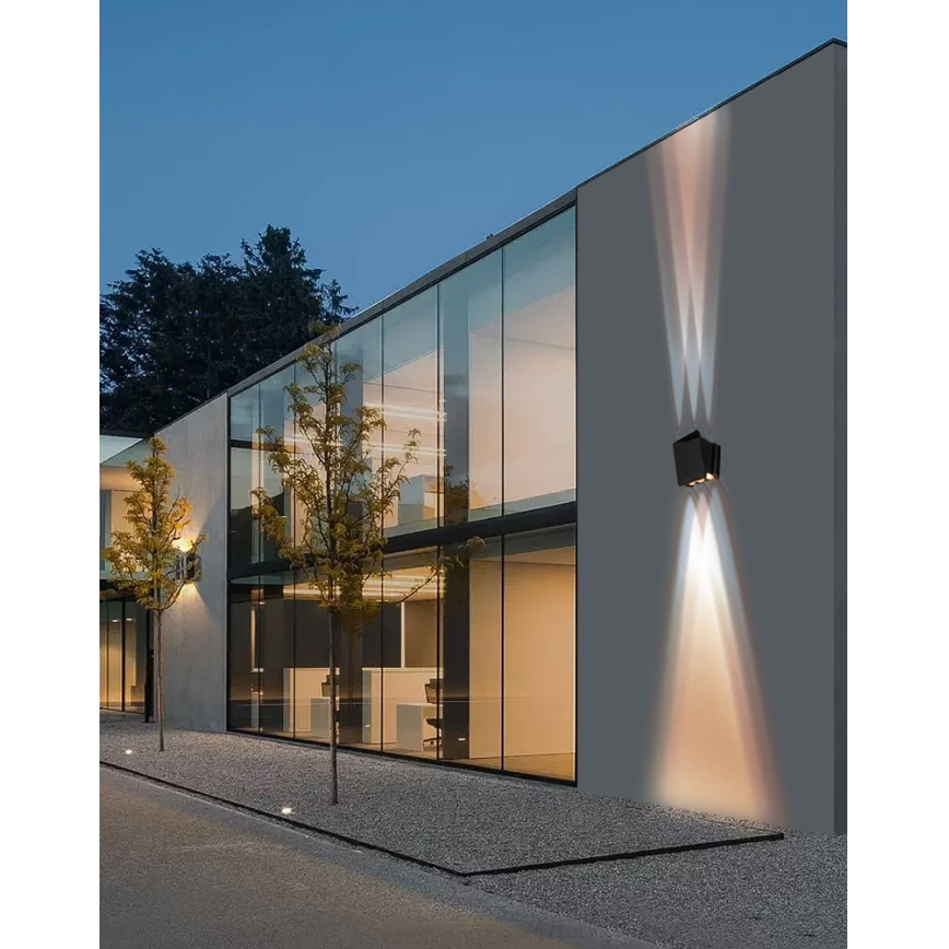 LED Solarna lampa ścienna z czujnikiem LED/2W/5V IP54 1300 mAh