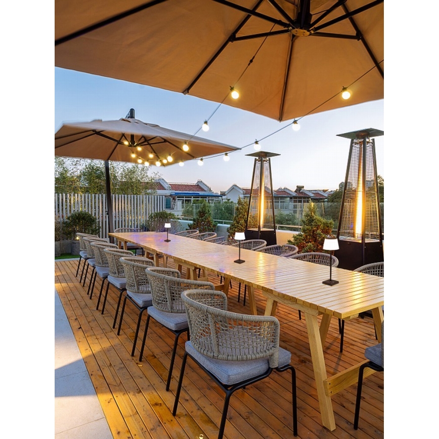 LED Ściemnialna zewnętrzna lampa solarna z czujnikiem LED/4W/5V IP44 3600 mAh