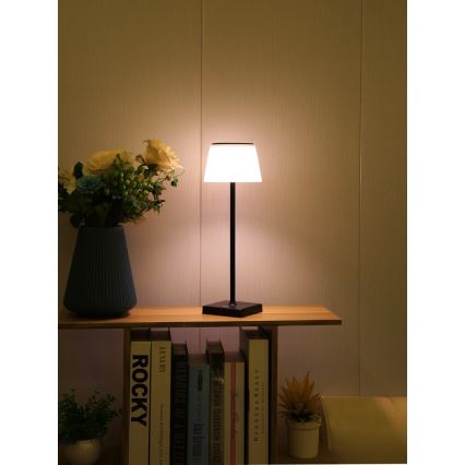 LED Ściemnialna zewnętrzna lampa solarna z czujnikiem LED/4W/5V IP44 3600 mAh