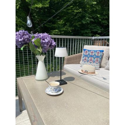 LED Ściemnialna zewnętrzna lampa solarna z czujnikiem LED/4W/5V IP44 3600 mAh