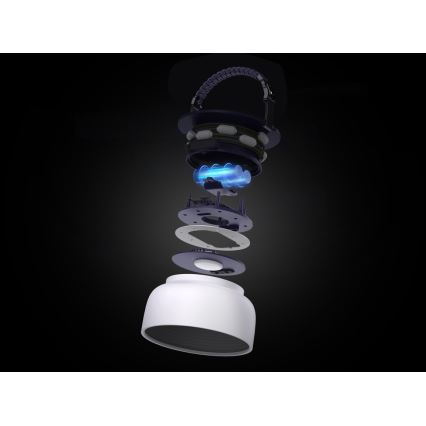 Przenośna lampa solarną LED RGB z łańcuchem LED, LED/10W/5V, 3600 mAh, IP65, 3600 mAh