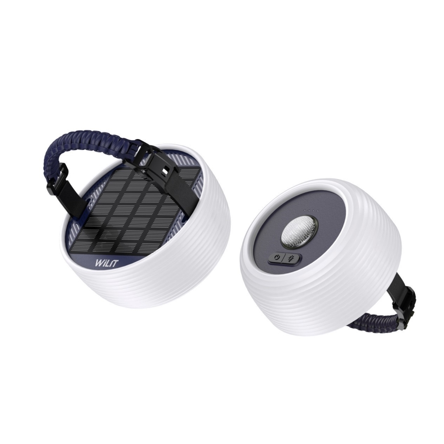 Przenośna lampa solarną LED RGB z łańcuchem LED, LED/10W/5V, 3600 mAh, IP65, 3600 mAh