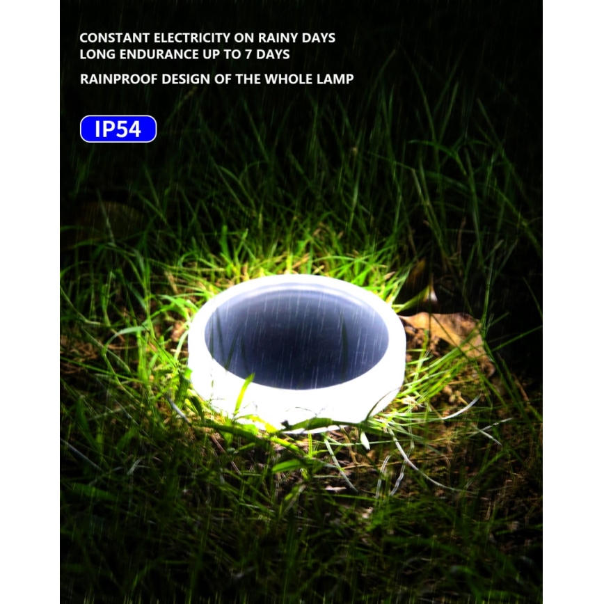 LED zewnętrzne oświetlenie solarne z czujnikiem LED/0,4W/3,2V IP54 500 mAh