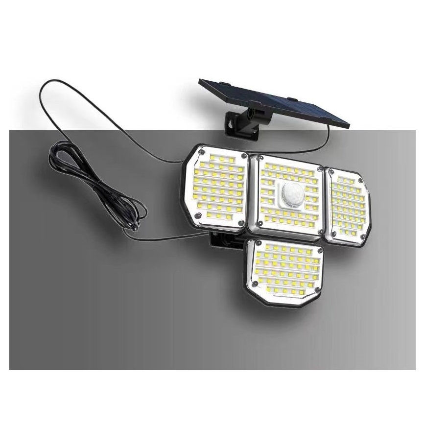 LED Kinkiet solarny z czujnikiem LED/5W/5,5V 3000K/6500K IP44 1200 mAh
