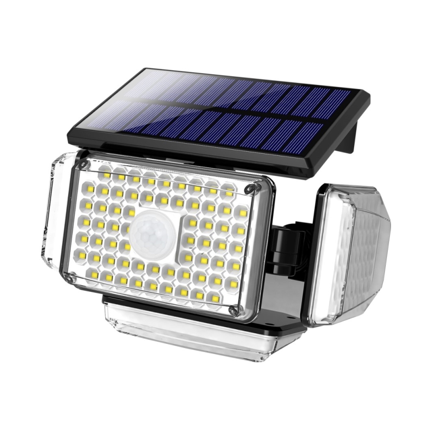 LED Kinkiet solarny z czujnikiem LED/5W/5,5V 3000K/6500K IP44 1200 mAh