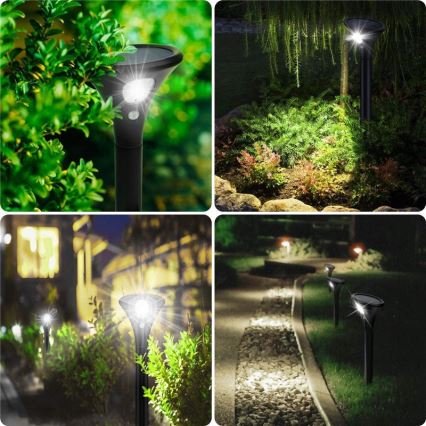 LED Lampa solarna z czujnikiem LED/1W/3,7V 6000K IP65