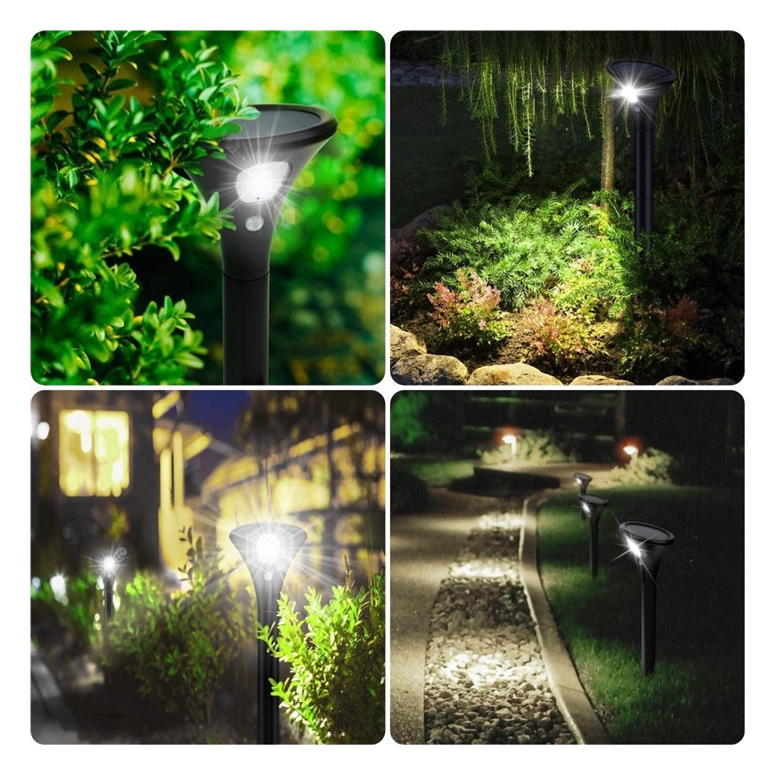 LED Lampa solarna z czujnikiem LED/1W/3,7V 6000K IP65