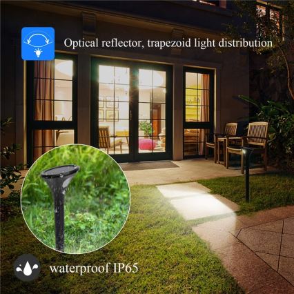 LED Lampa solarna z czujnikiem LED/1W/3,7V 6000K IP65