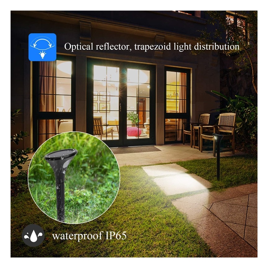 LED Lampa solarna z czujnikiem LED/1W/3,7V 6000K IP65