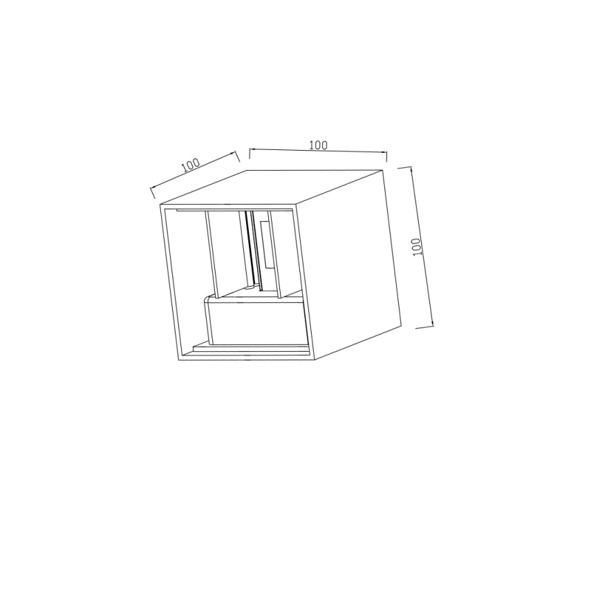 Immax 08510L - LED Zewnętrzny kinkiet DICE LED/6W/230V 3000K IP65