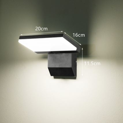 Zewnętrzny kinkiet LED MODERN/18W/230V IP65