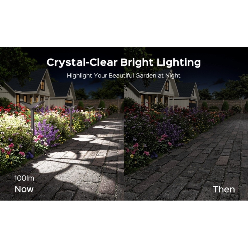 Lampa solarna LED z czujnikiem SUN BUTTERFLY LED/1,5W/3,7V 3000/6000K IP65 1500 mAh