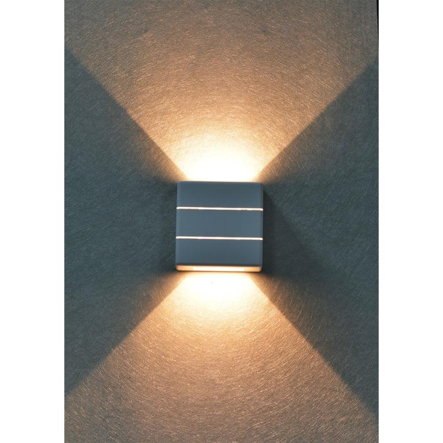 LED zewnętrzny kinkiet LUXLINE 6W/230V 3000K IP54 biały
