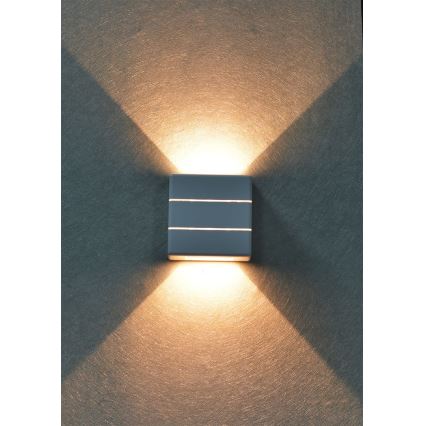 LED zewnętrzny kinkiet LUXLINE 6W/230V 3000K IP54 biały