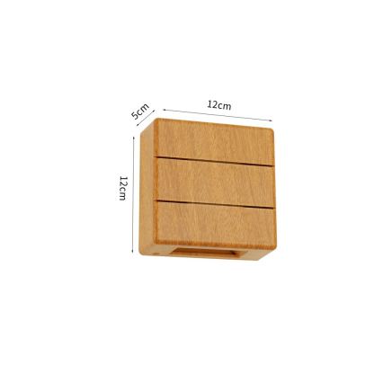 Zewnętrzny kinkiet LUXLINE LED/6W/230V 3000K IP54 dąb