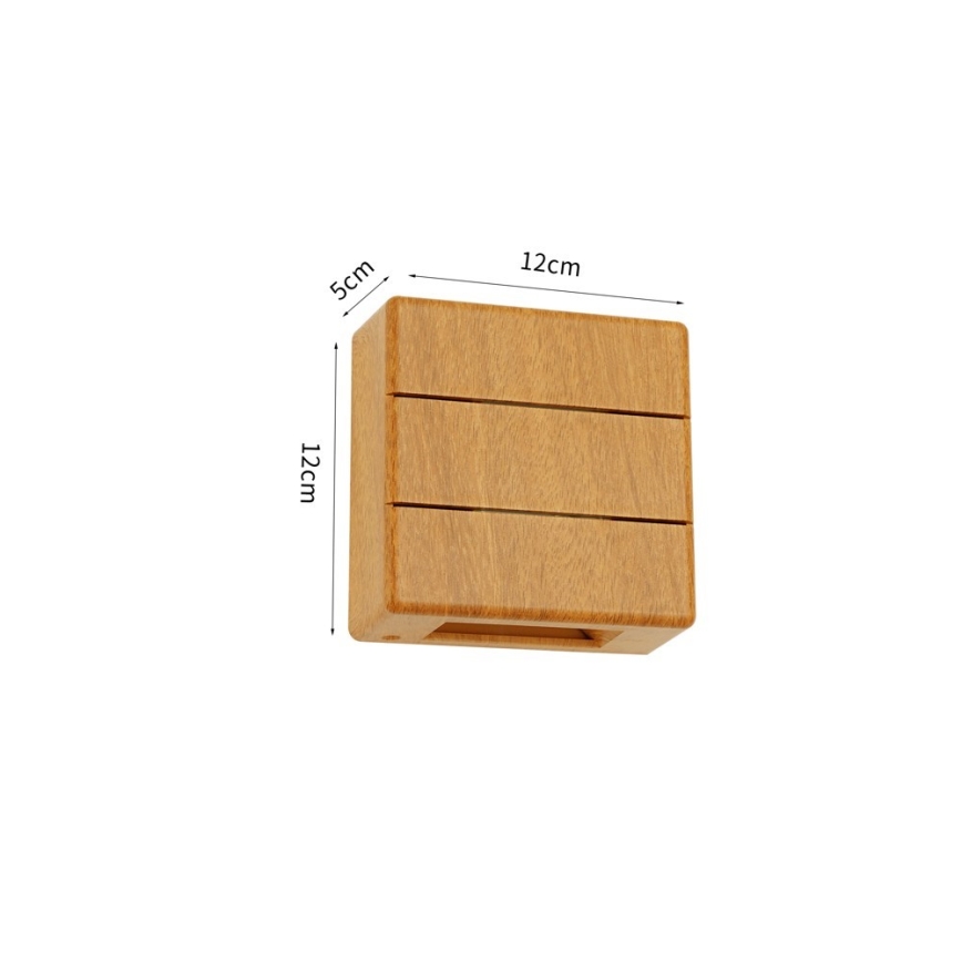 Zewnętrzny kinkiet LUXLINE LED/6W/230V 3000K IP54 dąb