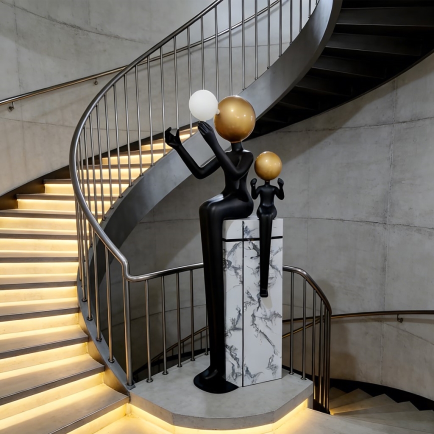 Lampa stojąca SILUETTE 1xE27/40W/230V 160 cm Aura