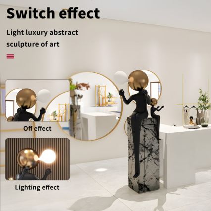 Lampa stojąca SILUETTE 1xE27/40W/230V 160 cm Aura