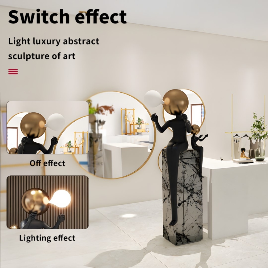 Lampa stojąca SILUETTE 1xE27/40W/230V 160 cm Aura