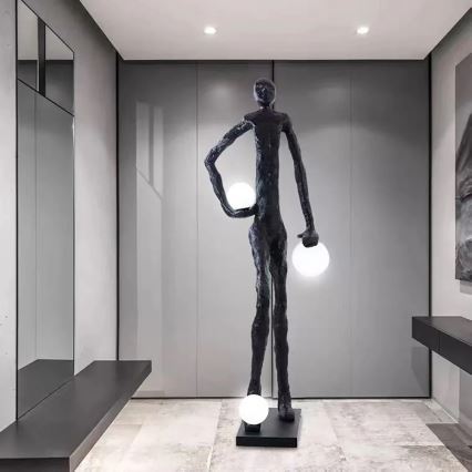 Lampa podłogowa SILUETTE 3xE27/60W/230V 185 cm Aura