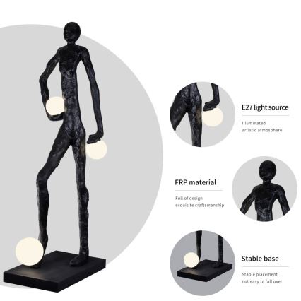 Lampa podłogowa SILUETTE 3xE27/60W/230V 185 cm Aura