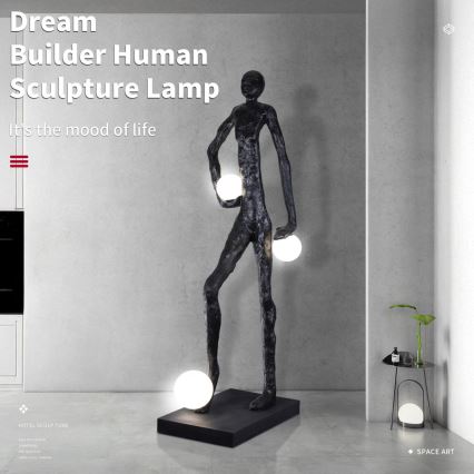 Lampa podłogowa SILUETTE 3xE27/60W/230V 185 cm Aura