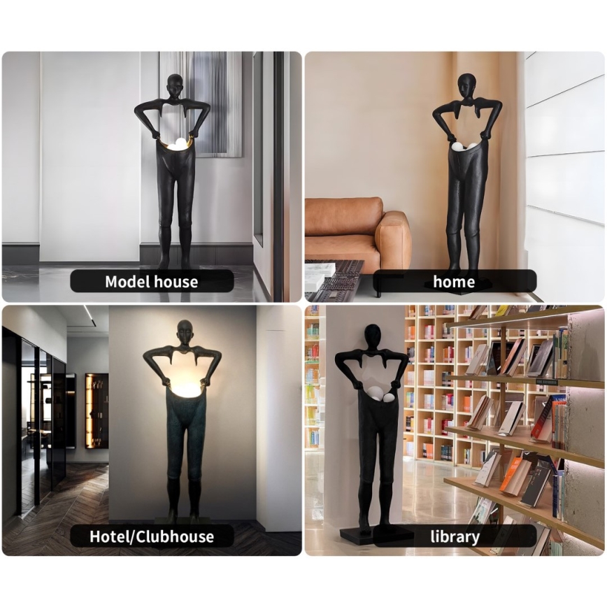 Lampa stojąca SILUETTE 4xG9/10W/230V 185 cm Human Houdini