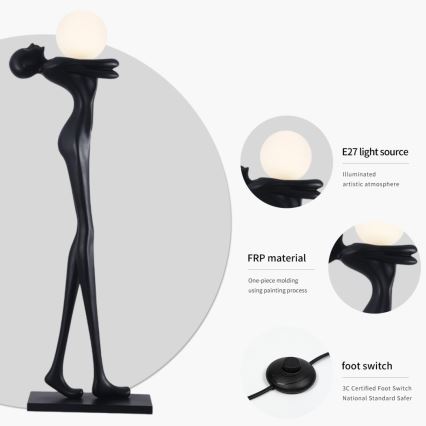 Lampa stojąca SILUETTE 1xE27/25W/230V 175 cm Human Woman