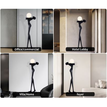Lampa stojąca SILUETTE 1xE27/25W/230V 175 cm Human Woman