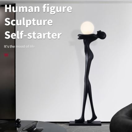 Lampa stojąca SILUETTE 1xE27/25W/230V 175 cm Human Woman
