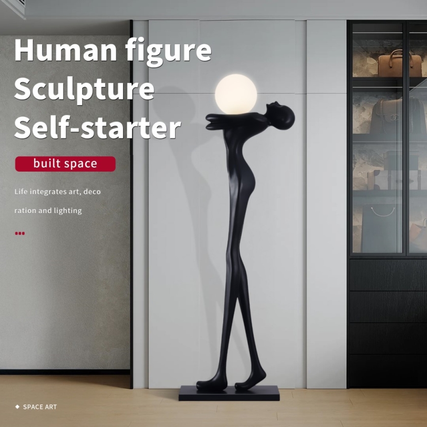 Lampa stojąca SILUETTE 1xE27/25W/230V 175 cm Human Woman