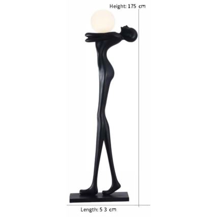 Lampa stojąca SILUETTE 1xE27/25W/230V 175 cm Human Woman
