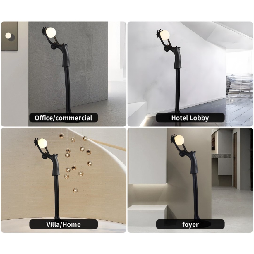 Lampa stojąca SILUETTE 1xE27/25W/230V 210 cm Human Girl