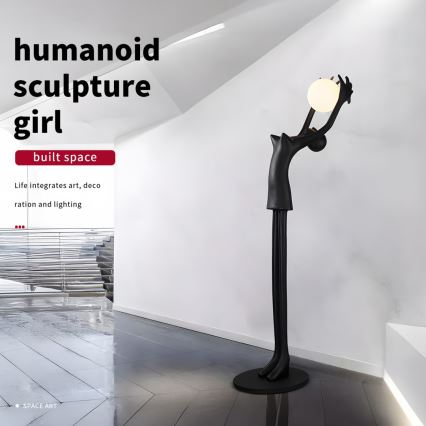 Lampa stojąca SILUETTE 1xE27/25W/230V 210 cm Human Girl