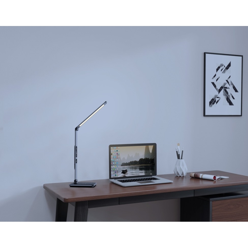 LED Ściemniana lampa stołowa LED/8,5W/230V z ładowaniem bezprzewodowym