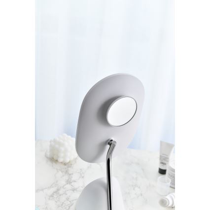 LED Regulowane lusterko kosmetyczne z bezprzewodowym ładowaniem LED/18W/230V