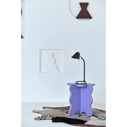 LED Regulowana lampa stołowa z ładowaniem bezprzewodowym FINCH LED/9W/12/230V szara/błyszczący chrom