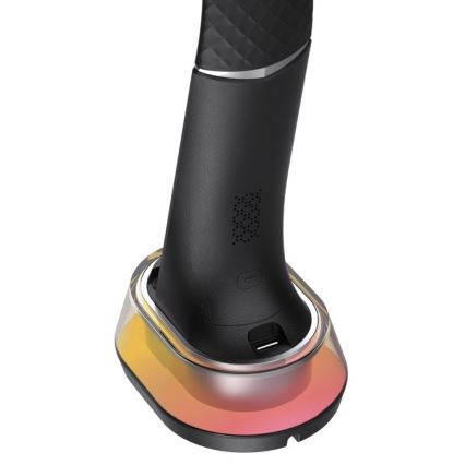 LED RGB Regulowana lampa stołowa z ładowaniem bezprzewodowym CORELLA LED/7W/12/230V czarna