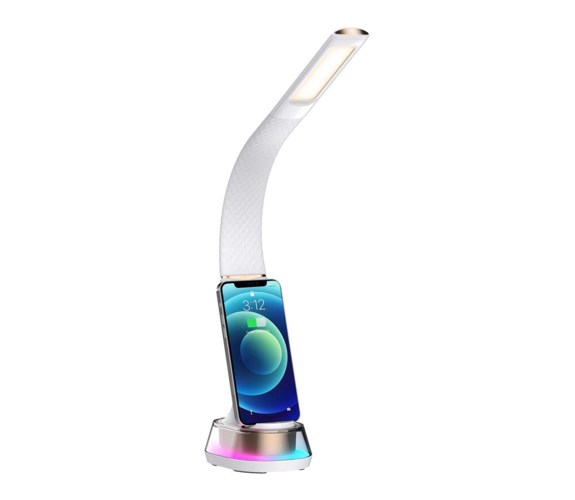 08974L - LED RGB Ściemnialna lampa stołowa CORELLA LED/7W/12/230V białe