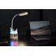 LED RGBW Lampa ściemnialna stołowa z uchwytem na ołówek FALCON LED/10W/5V