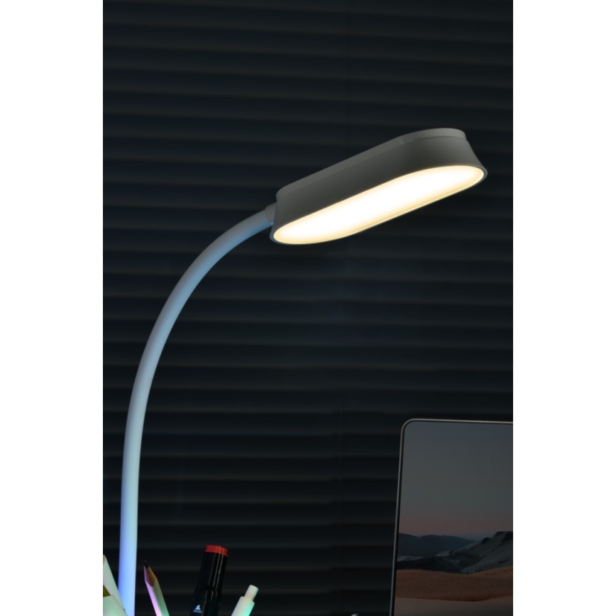 LED RGBW Lampa ściemnialna stołowa z uchwytem na ołówek FALCON LED/10W/5V