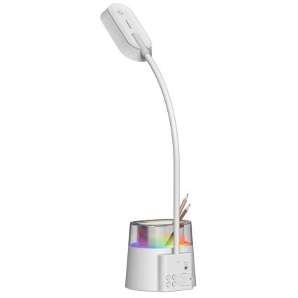 LED RGBW Lampa ściemnialna stołowa z uchwytem na ołówek FALCON LED/10W/5V